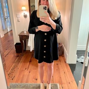 Sezane button down shirt dress